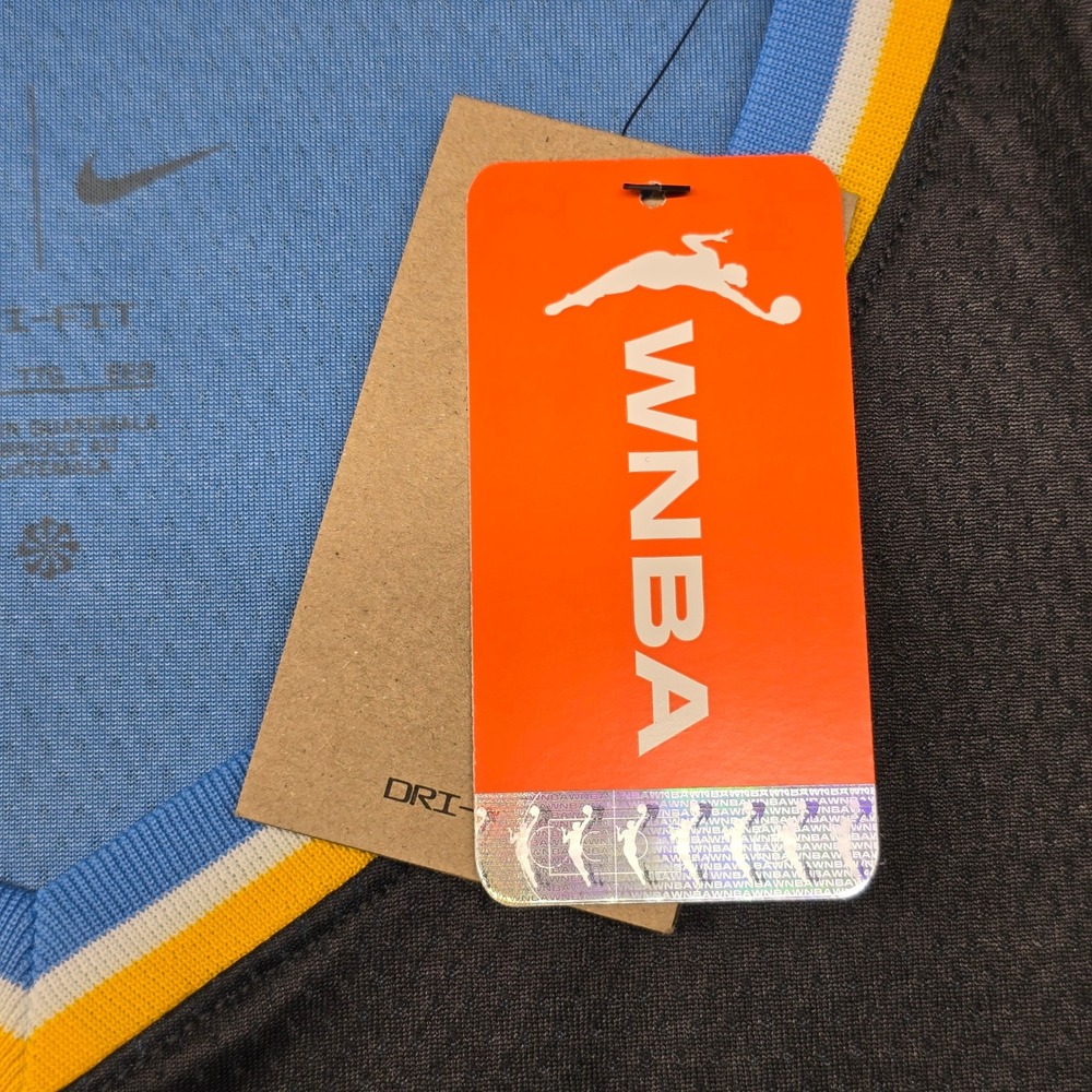 Nike Chicago Sky Angel Reese WNBA Explorer Edition Jersey Womens XXL Black Blue - Picture 4 of 10